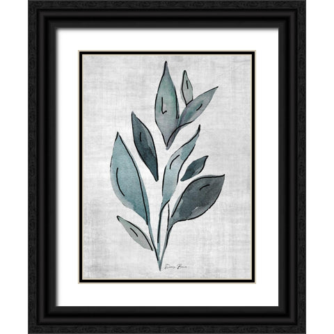 Watercolor Botanical 2 Black Ornate Wood Framed Art Print with Double Matting by Brown, Denise