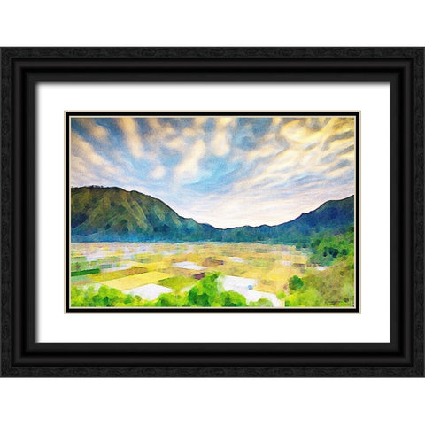 Townsend Black Ornate Wood Framed Art Print with Double Matting by Brown, Denise