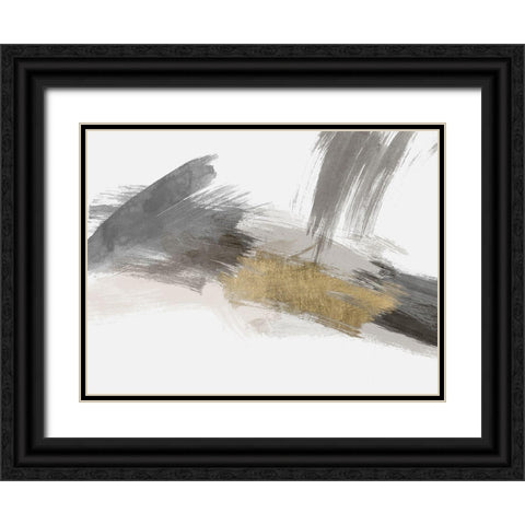 Dexterity 1 Gold Black Ornate Wood Framed Art Print with Double Matting by Brown, Denise