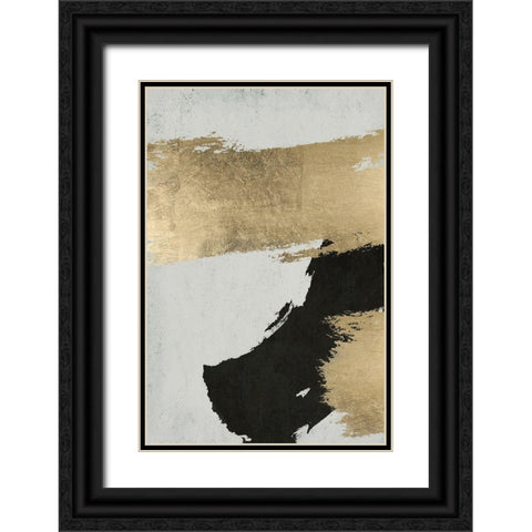 Stride 1 Black Ornate Wood Framed Art Print with Double Matting by Brown, Denise