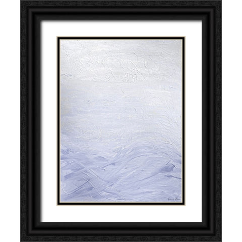 Lilac Waves 1 Black Ornate Wood Framed Art Print with Double Matting by Brown, Denise