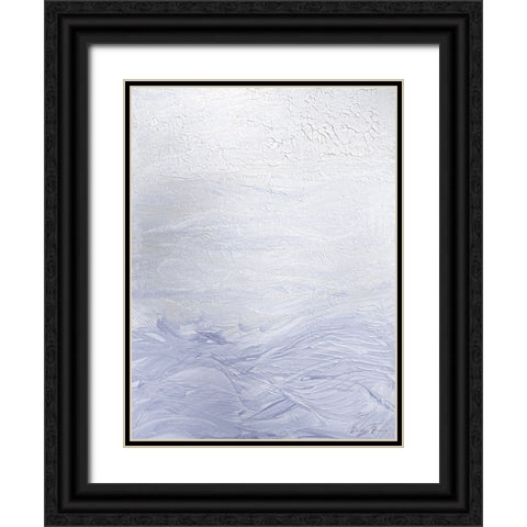 Lilac Waves 2 Black Ornate Wood Framed Art Print with Double Matting by Brown, Denise