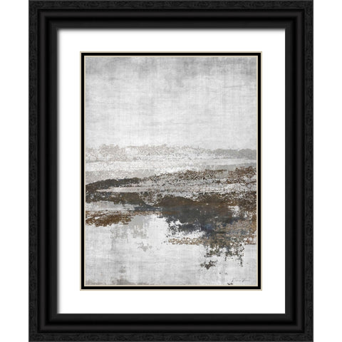 Exclusion Black Ornate Wood Framed Art Print with Double Matting by Brown, Denise