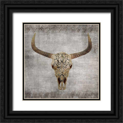 Bone Yard 1 V2 Black Ornate Wood Framed Art Print with Double Matting by Brown, Denise