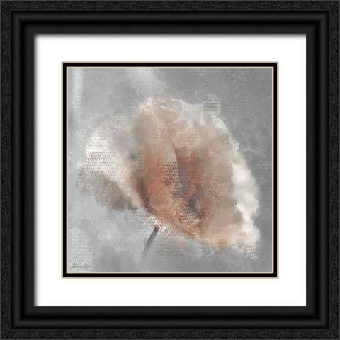 Single Poppy 1 Black Ornate Wood Framed Art Print with Double Matting by Brown, Denise