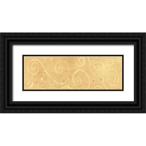 Sream Swirl Black Ornate Wood Framed Art Print with Double Matting by DiPaolo, Dan