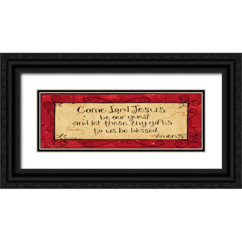 Lord Jesus Black Ornate Wood Framed Art Print with Double Matting by DiPaolo, Dan