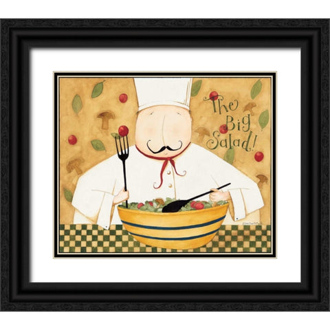 Big Salad Black Ornate Wood Framed Art Print with Double Matting by DiPaolo, Dan
