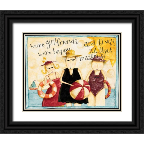 Friend Black Ornate Wood Framed Art Print with Double Matting by DiPaolo, Dan