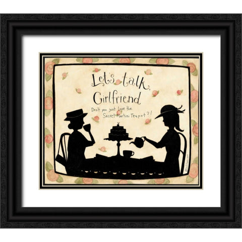 Dine Black Ornate Wood Framed Art Print with Double Matting by DiPaolo, Dan