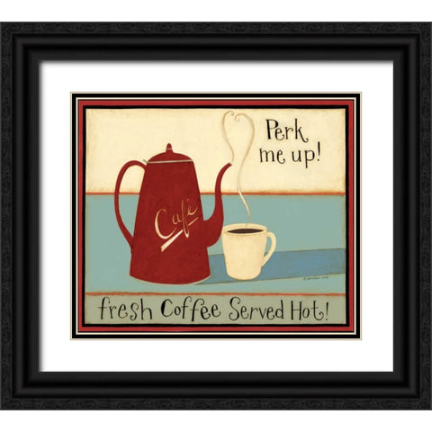 Perk Me Up! Black Ornate Wood Framed Art Print with Double Matting by DiPaolo, Dan