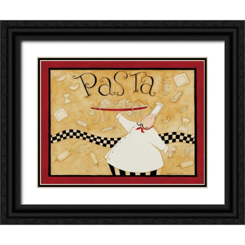 Pasta Black Ornate Wood Framed Art Print with Double Matting by DiPaolo, Dan