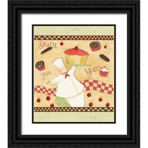 YumYum Black Ornate Wood Framed Art Print with Double Matting by DiPaolo, Dan
