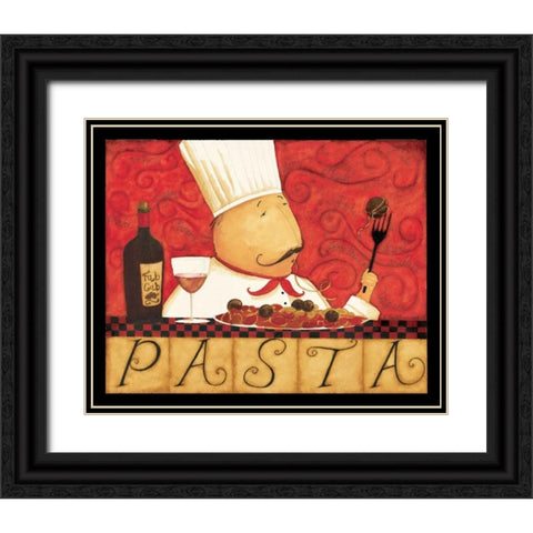 Old Chef Black Ornate Wood Framed Art Print with Double Matting by DiPaolo, Dan