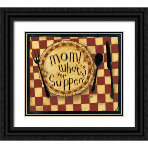 Supper Black Ornate Wood Framed Art Print with Double Matting by DiPaolo, Dan