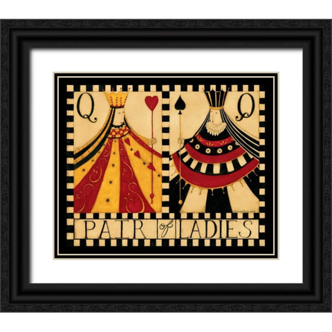 Queens Black Ornate Wood Framed Art Print with Double Matting by DiPaolo, Dan
