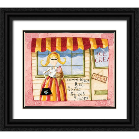 A Day Out Black Ornate Wood Framed Art Print with Double Matting by DiPaolo, Dan