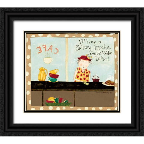 Only Me Black Ornate Wood Framed Art Print with Double Matting by DiPaolo, Dan