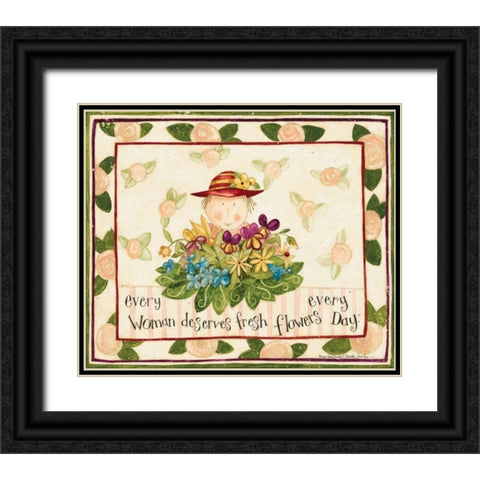 Well Said Black Ornate Wood Framed Art Print with Double Matting by DiPaolo, Dan
