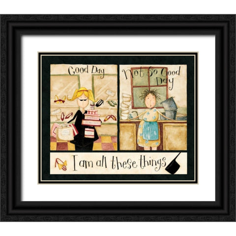 Different People Black Ornate Wood Framed Art Print with Double Matting by DiPaolo, Dan