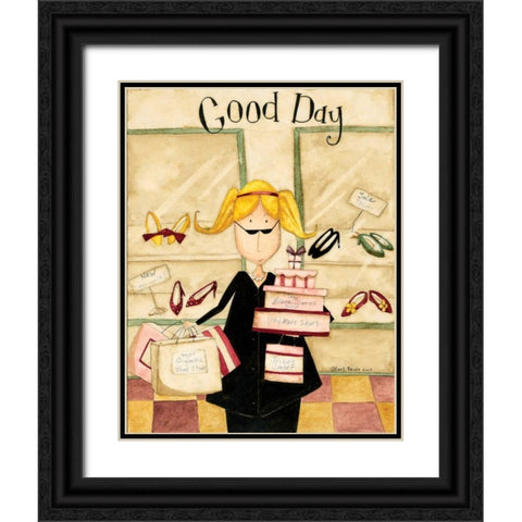 Good Day Black Ornate Wood Framed Art Print with Double Matting by DiPaolo, Dan