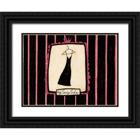 Skinny Dress Black Ornate Wood Framed Art Print with Double Matting by DiPaolo, Dan