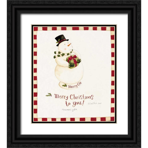 Christmas Black Ornate Wood Framed Art Print with Double Matting by DiPaolo, Dan