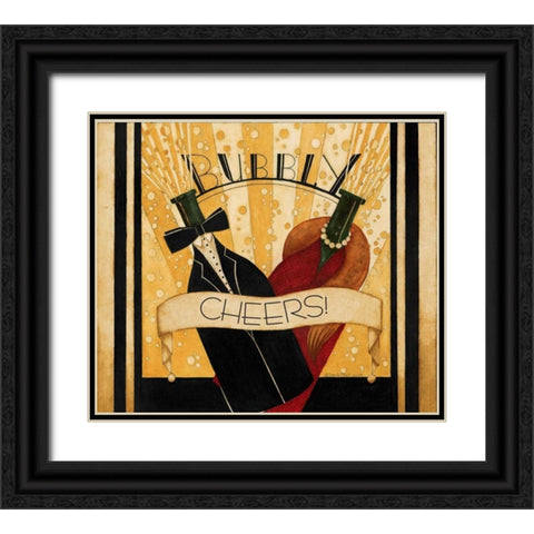 Cheers Black Ornate Wood Framed Art Print with Double Matting by DiPaolo, Dan