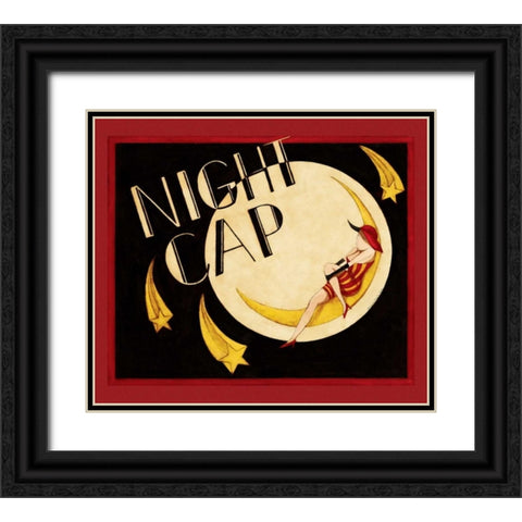 Night Cap Black Ornate Wood Framed Art Print with Double Matting by DiPaolo, Dan