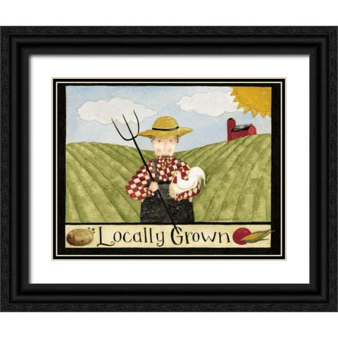 Locally Black Ornate Wood Framed Art Print with Double Matting by DiPaolo, Dan