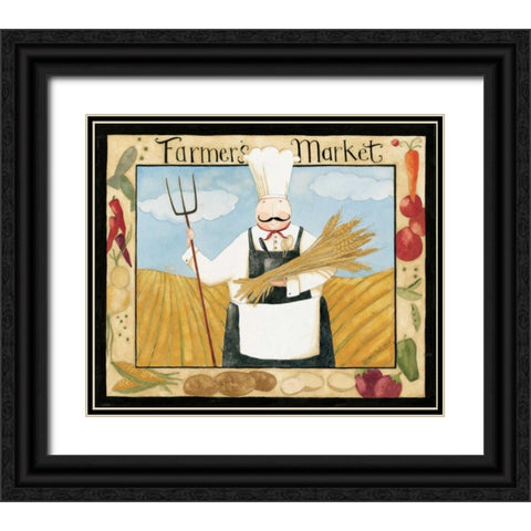 Market Black Ornate Wood Framed Art Print with Double Matting by DiPaolo, Dan