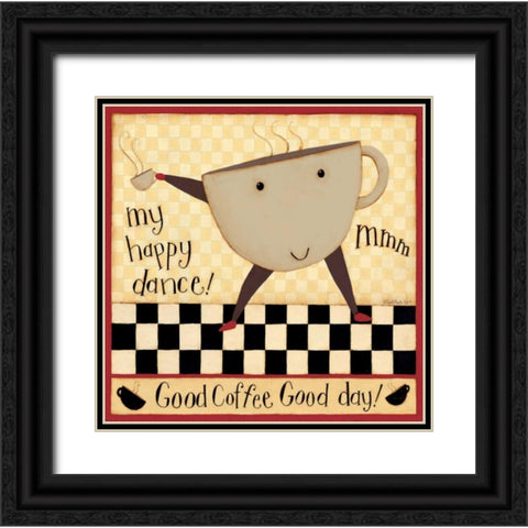 Happy Dance Black Ornate Wood Framed Art Print with Double Matting by DiPaolo, Dan