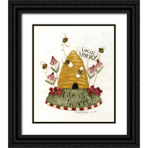 Honey Black Ornate Wood Framed Art Print with Double Matting by DiPaolo, Dan