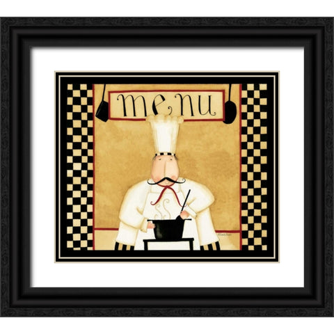 No Menu Black Ornate Wood Framed Art Print with Double Matting by DiPaolo, Dan