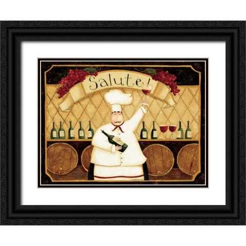 Tasty Wine Black Ornate Wood Framed Art Print with Double Matting by DiPaolo, Dan