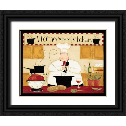 Home Kitchen Black Ornate Wood Framed Art Print with Double Matting by DiPaolo, Dan