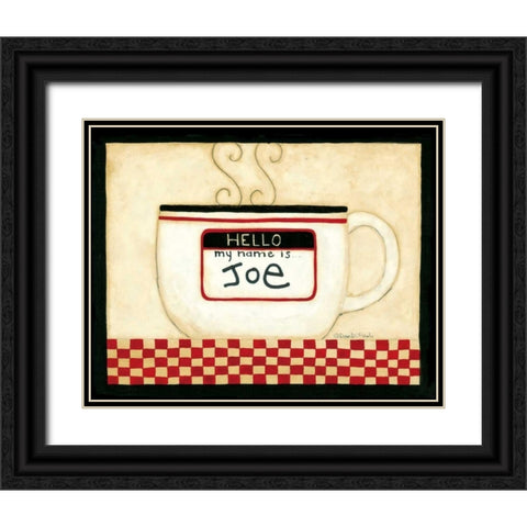 Name Black Ornate Wood Framed Art Print with Double Matting by DiPaolo, Dan