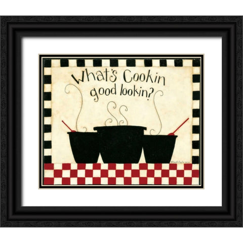Whats Cooking Black Ornate Wood Framed Art Print with Double Matting by DiPaolo, Dan