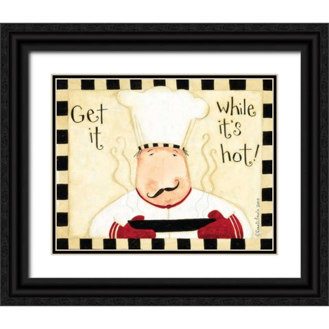 Get It While Its Hot Black Ornate Wood Framed Art Print with Double Matting by DiPaolo, Dan
