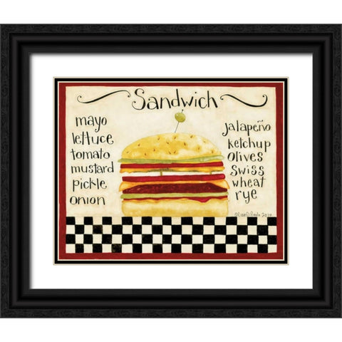 Sandwich Black Ornate Wood Framed Art Print with Double Matting by DiPaolo, Dan