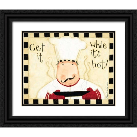 Get It While Its Hot Black Ornate Wood Framed Art Print with Double Matting by DiPaolo, Dan