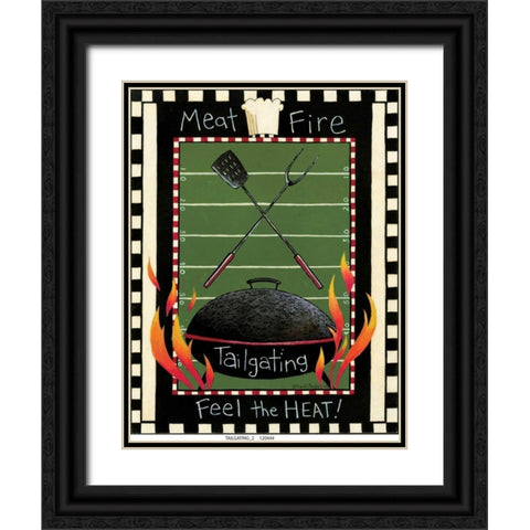 Tailgating 2 Black Ornate Wood Framed Art Print with Double Matting by DiPaolo, Dan