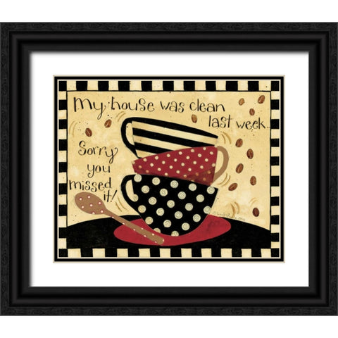 Clean House Black Ornate Wood Framed Art Print with Double Matting by DiPaolo, Dan