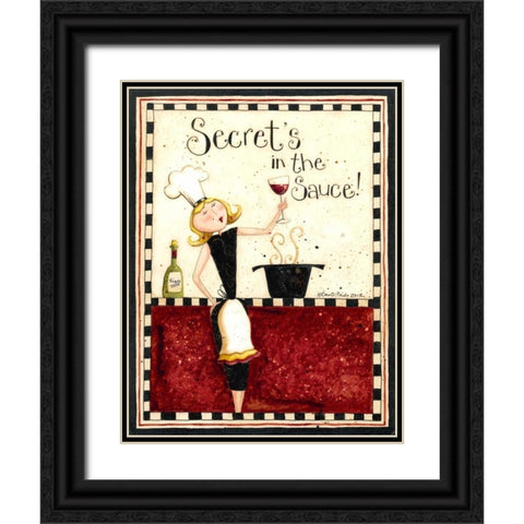 Cooking Black Ornate Wood Framed Art Print with Double Matting by DiPaolo, Dan