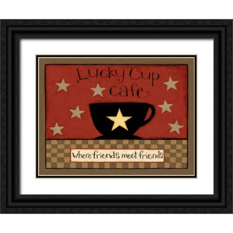 Luck Black Ornate Wood Framed Art Print with Double Matting by DiPaolo, Dan