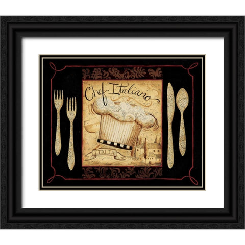 Italiano Black Ornate Wood Framed Art Print with Double Matting by DiPaolo, Dan