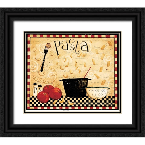 Pasta Black Ornate Wood Framed Art Print with Double Matting by DiPaolo, Dan