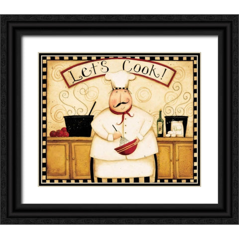 Cook With Me Black Ornate Wood Framed Art Print with Double Matting by DiPaolo, Dan
