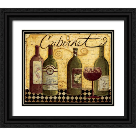 Cabernet Black Ornate Wood Framed Art Print with Double Matting by DiPaolo, Dan