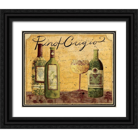 Pinot Grigio Black Ornate Wood Framed Art Print with Double Matting by DiPaolo, Dan